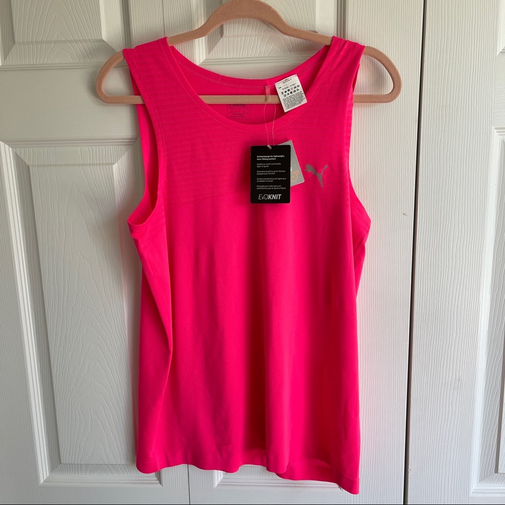 Puma evoKnit tank knockout pink new with tags